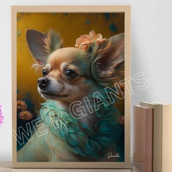 CHIHUAHUA ART PRINT POSTER 11X17- GREAT GIFT FOR CHIHUAHUA LOVERS - Picture 1 of 2